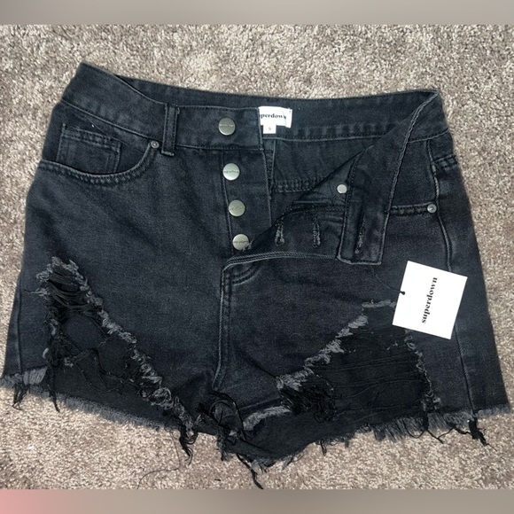 Revolve Quinn Denim Shorts Superdown - Picture 3 of 5